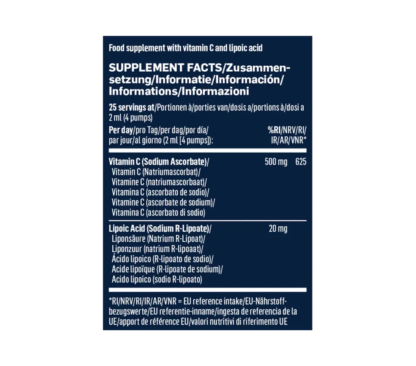 Liposomal Vitamin C with R-Lipoic Acid (50 ml)